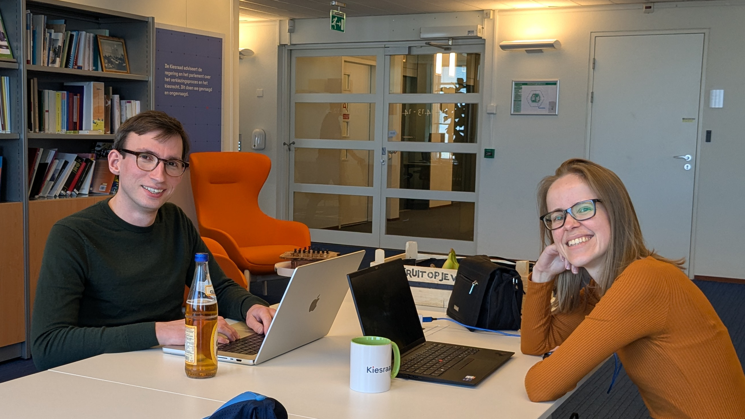 Mark Janssen (links) en Ellen van Leeuwen (rechts)